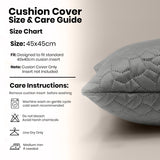 Velvet Embossed Pattern Cushion Covers Pebbles