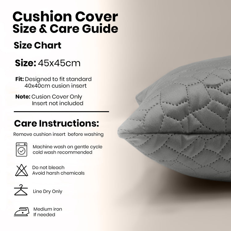 Velvet Embossed Pattern Cushion Covers Pebbles