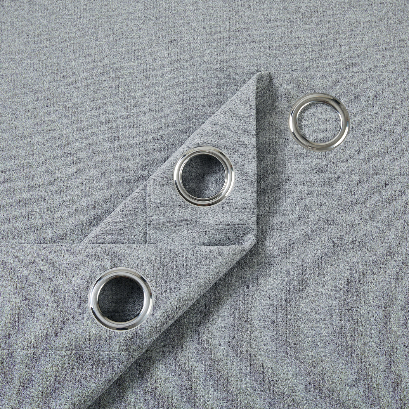Blackout Linen Curtains, Eyelet Design - Thick & Heavy