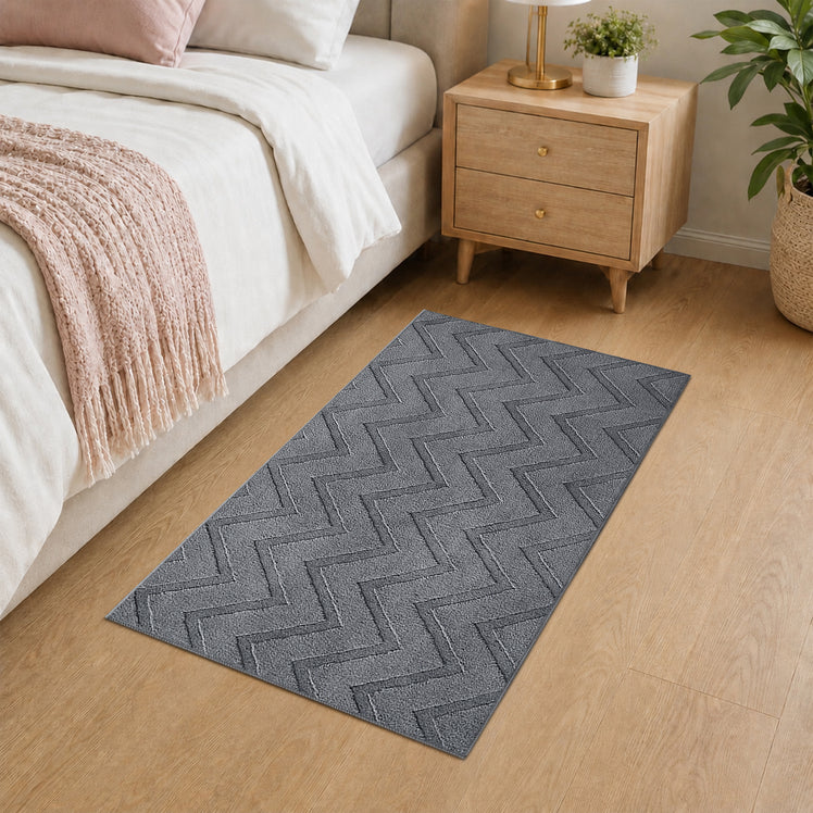 Modern Chevron Zig Zag Pattern Area Rug & Runner