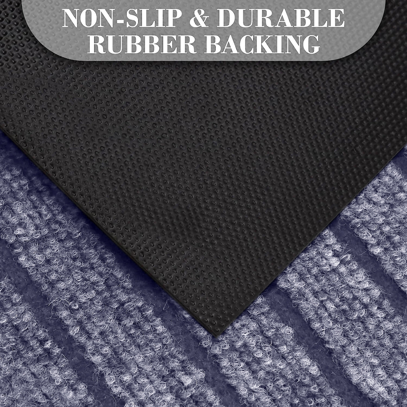 Heavy Duty Rubber Grey Door Mat