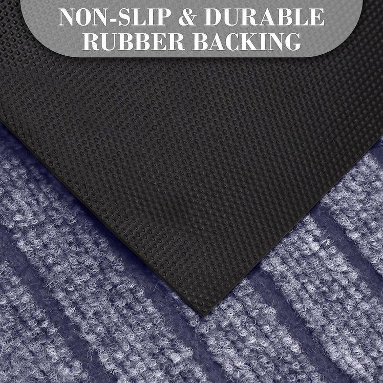 Heavy Duty Rubber Grey Door Mat