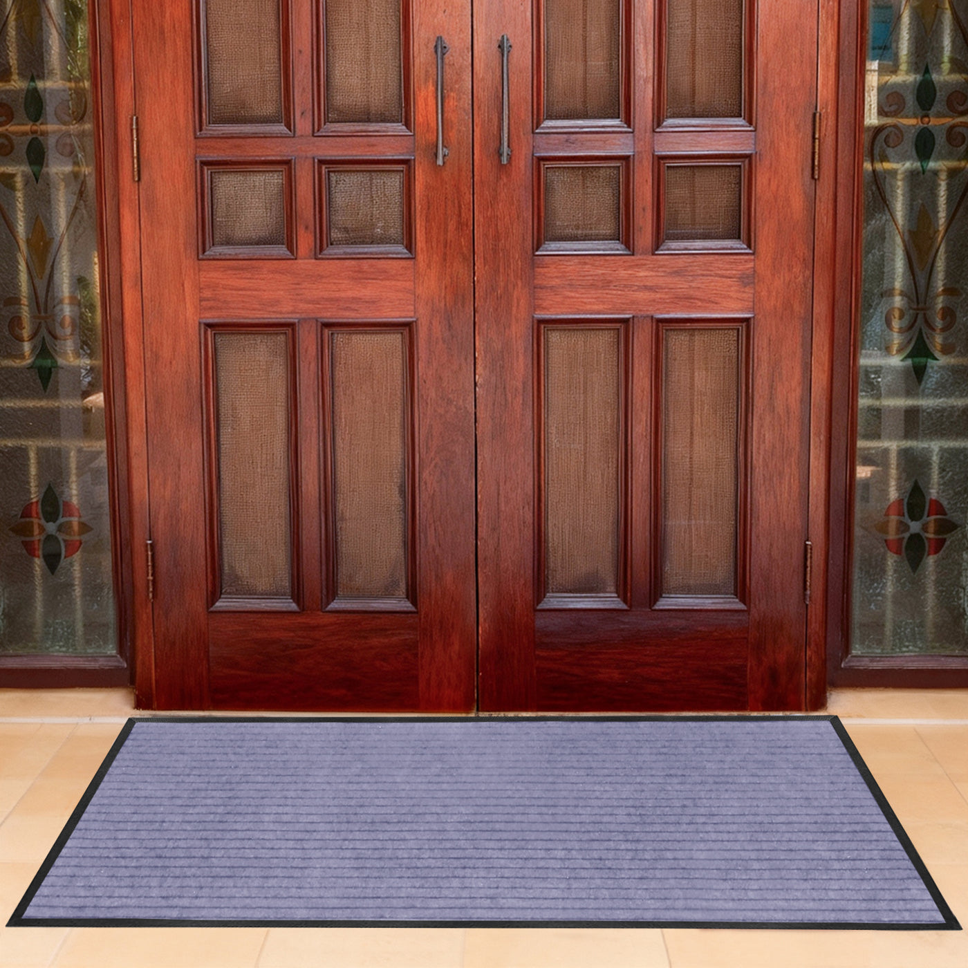 Heavy Duty Rubber Grey Door Mat