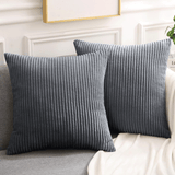 Velvet Striped Corduroy Cushion Covers