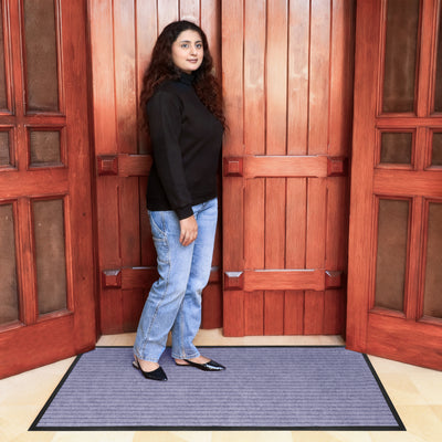 Heavy Duty Rubber Grey Door Mat