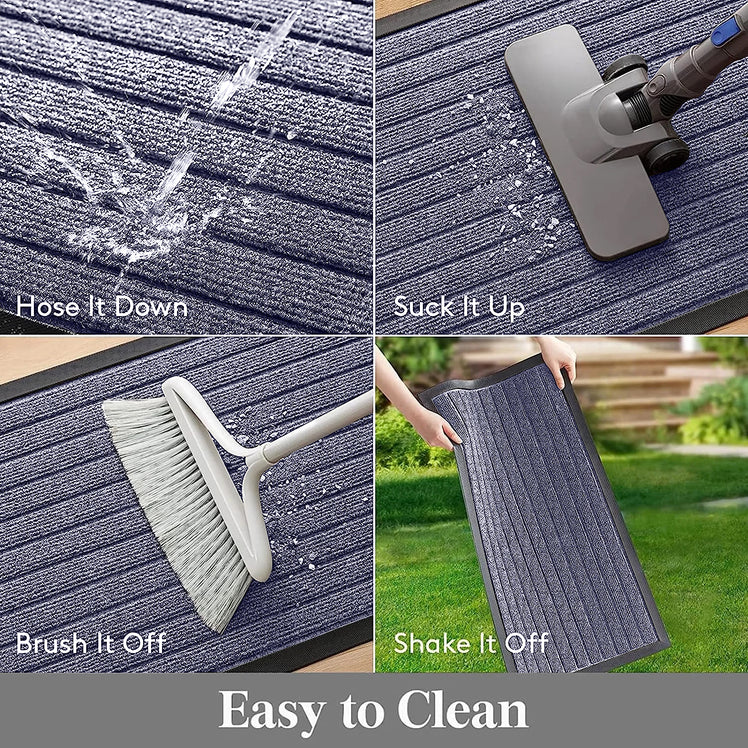 Heavy Duty Rubber Grey Door Mat