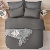 4 Piece Bedding Set Duvet Cover, Pillowcases & Fitted Sheet