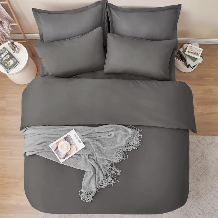 4 Piece Bedding Set Duvet Cover, Pillowcases & Fitted Sheet