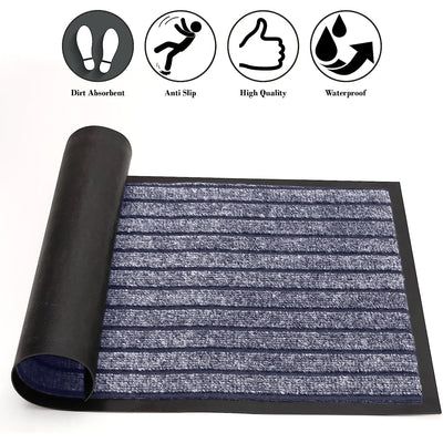 Heavy Duty Rubber Grey Door Mat