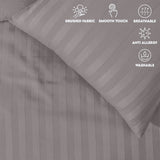 Stripe Duvet Covers Bedding Set with Pillowcases & Fitted Sheet