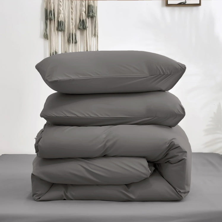4 Piece Bedding Set Duvet Cover, Pillowcases & Fitted Sheet