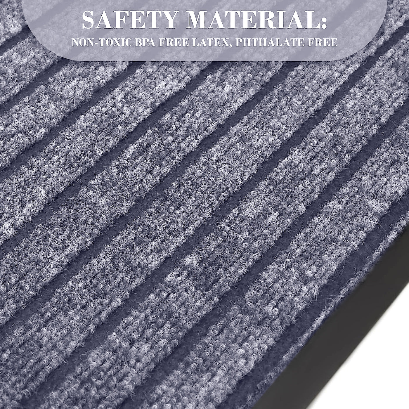 Heavy Duty Rubber Grey Door Mat