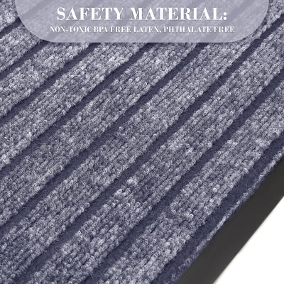 Heavy Duty Rubber Grey Door Mat