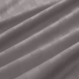 Grey Striped Bedding Set With Pillowcases