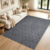 Modern Chevron Zig Zag Pattern Area Rug & Runner
