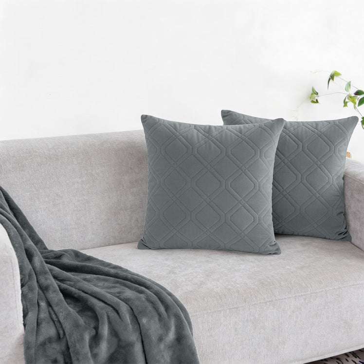 Velvet Embossed Cushion Covers Diamond