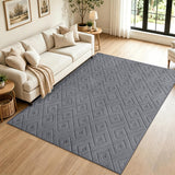 Modern Geometric Tufted Non-Slip High-Low Pattern Rugs