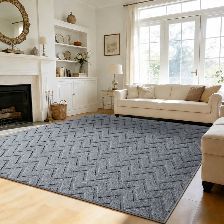 Modern Chevron Zig Zag Pattern Area Rug & Runner