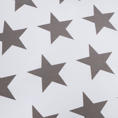 Printed Duvet Cover Grey Star