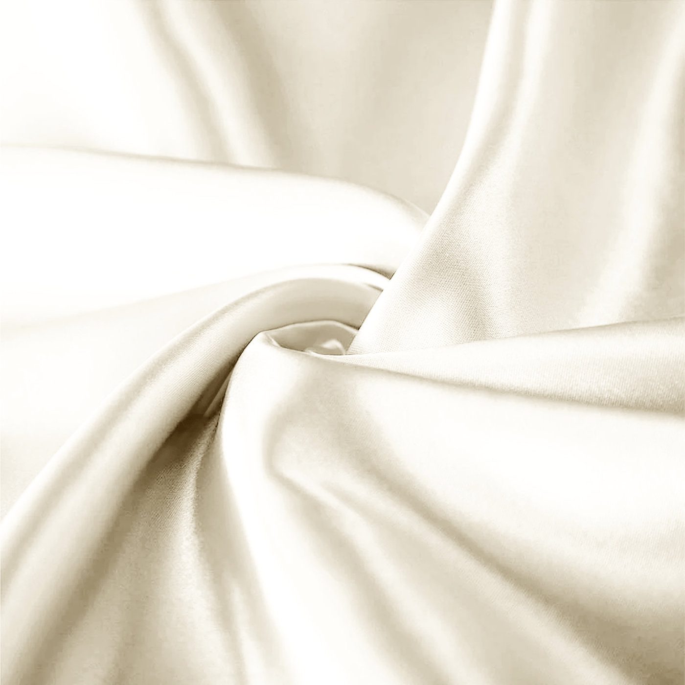 Satin Silk Pillowcases Pair Ivory