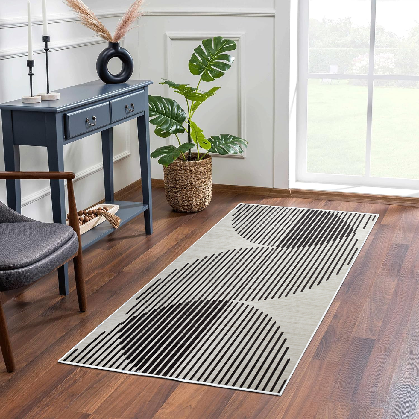 Striped Pattern Printed Rug For Living Room