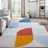 Colorful Geometric Style Soft Area Rugs For Bedroom