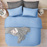 4 Piece Bedding Set Duvet Cover, Pillowcases & Fitted Sheet