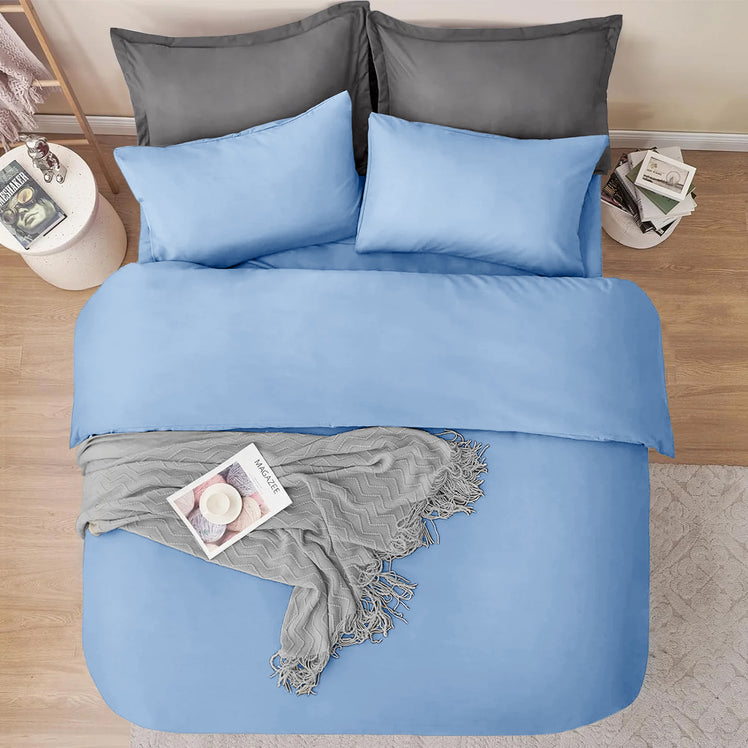 4 Piece Bedding Set Duvet Cover, Pillowcases & Fitted Sheet