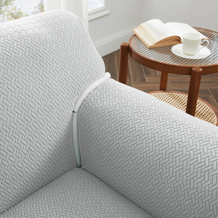 Light Grey Stretch Sofa Covers