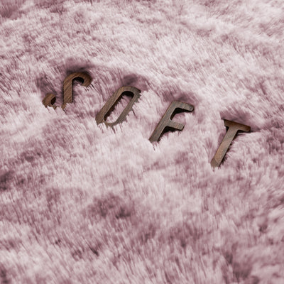 Soft Plush Shaggy Rug Tie Dye Lilac