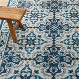 Traditional Floral Damask Pattern Area Rug