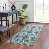 Traditional Floral Damask Pattern Area Rug