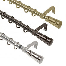 Extendable Metal Cylinder Curtain Pole Set
