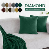 Velvet Embossed Cushion Covers Diamond