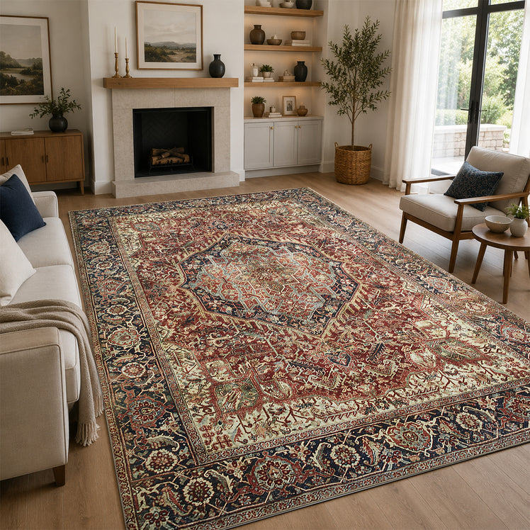 Turkish Rug Vintage Majestic For Bedroom