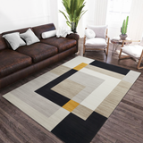 Modern Geometry Large Area Rug For Bedroom