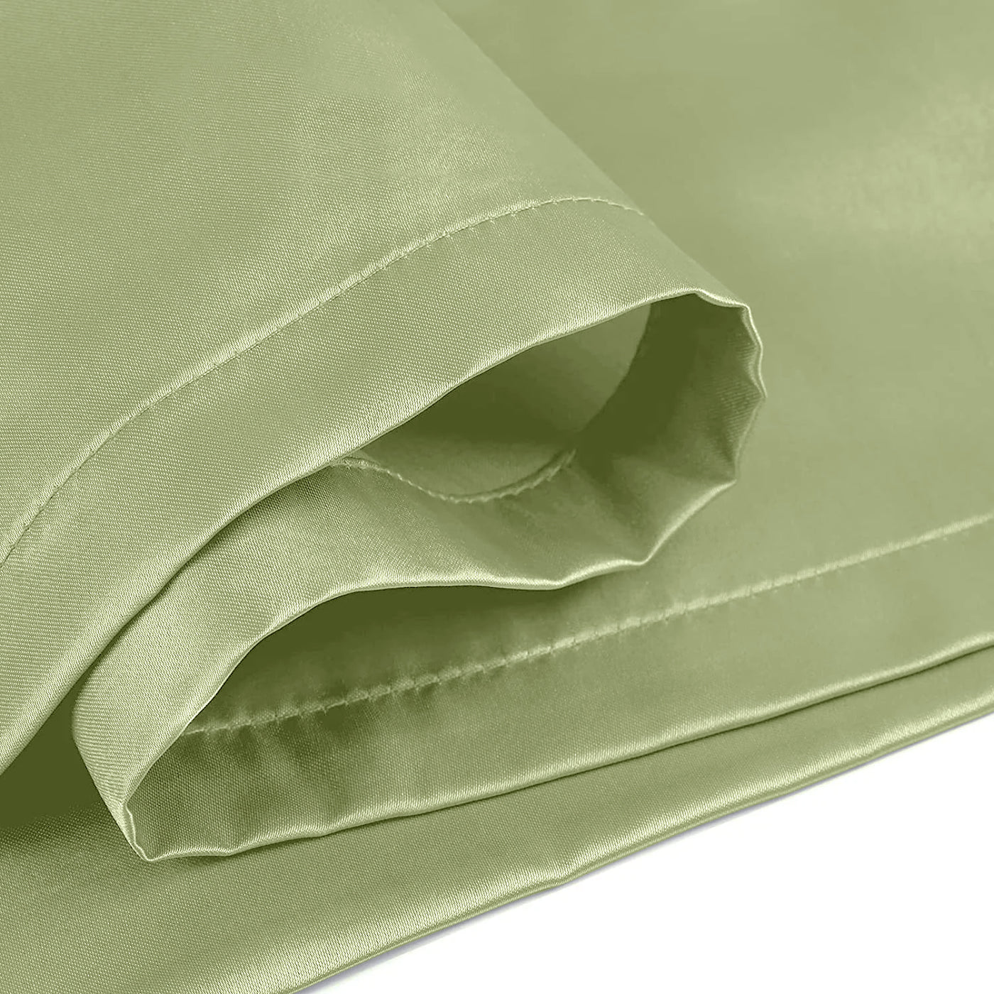 Satin Silk Pillowcases Pair Mint