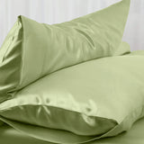 Satin Silk Pillowcases Pair Mint