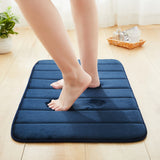 Memory Foam Bath Mat Navy