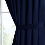 Navy Blackout Eyelet Curtains