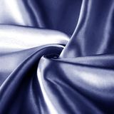 Satin Silk Pillowcases Pair Navy