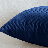 Quilted Embossed Wave Striped Cushion Covers