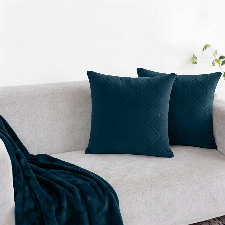 Velvet Embossed Cushion Covers Diamond