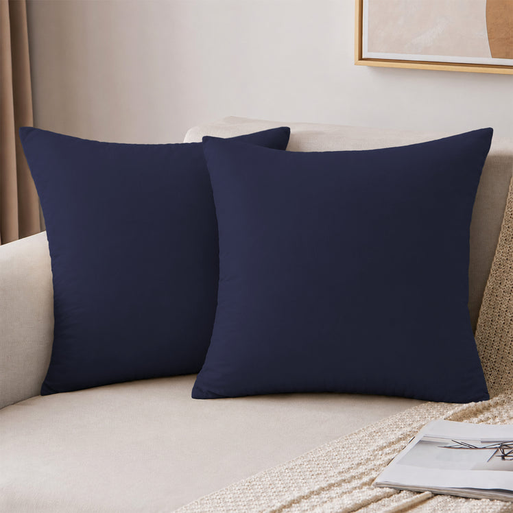 Microfibre Plain Cushion Covers for Sofa & Bed