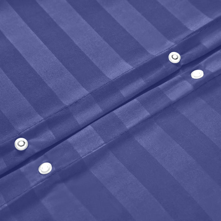 Stripe Navy Duvet Cover Set With Pillowcases
