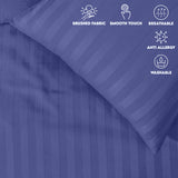 Stripe Duvet Covers Bedding Set with Pillowcases & Fitted Sheet