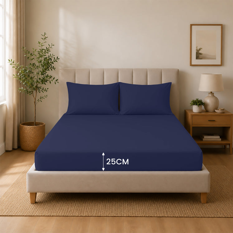 Extra Deep Fitted Sheets 25cm, 30cm & 40cm