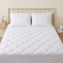 Quilted Mattress Protector Extra Deep 30cm Skirt Fitted Mattress Cover