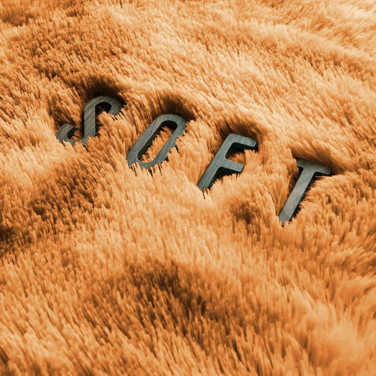 Ochre Shaggy Rug Faux Fur Anti Slip Soft Fluffy
