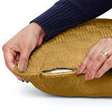 Velvet Embossed Pattern Cushion Covers Check
